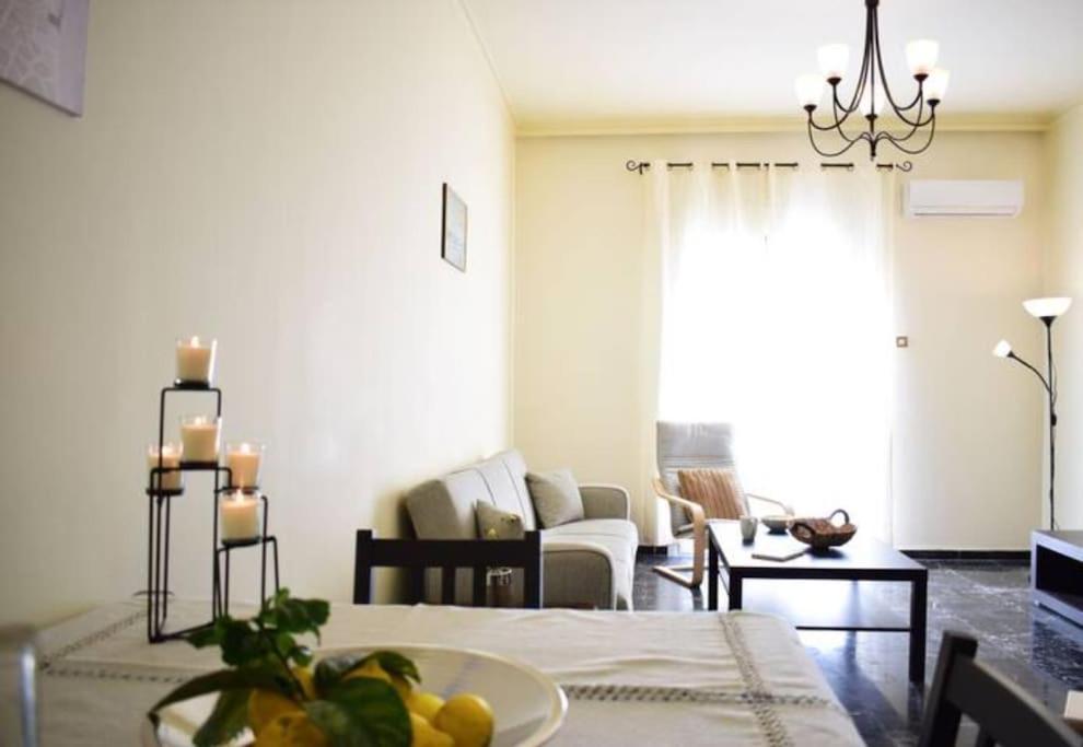 Marble Cool 2-Bedroom Down Town Yard House Kissamos Exterior photo